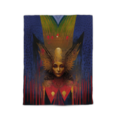 Luxe velvet comforter in elegant bedroom setting